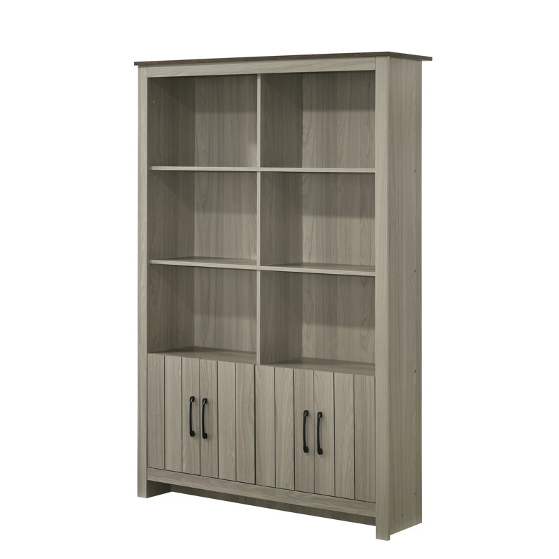 Bibliothèque en chêne gris Nyla