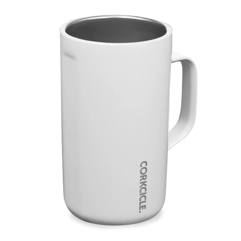 Corkcicle 22oz. Triple Wall Insulated Stainless Steel Travel Mug, Gloss White