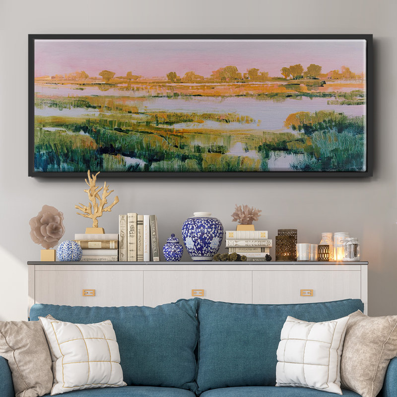 Marshland View I - Framed Canvas