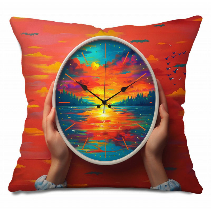 Coussin Scifi Landscape, Fantasy, H 18 po x l 18 po