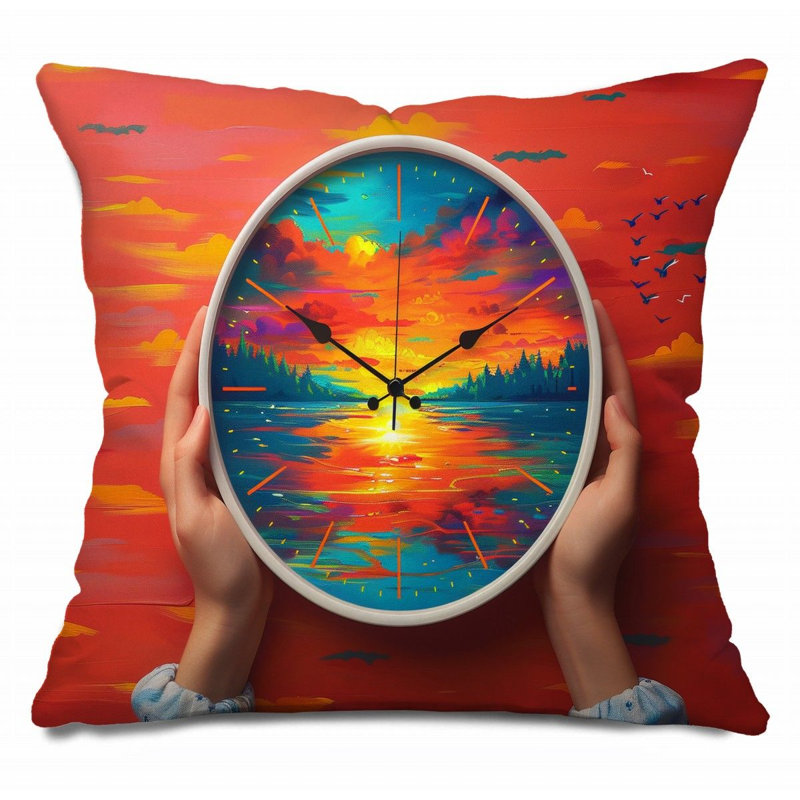 Coussin Scifi Landscape, Fantasy, H 16 po x l 16 po