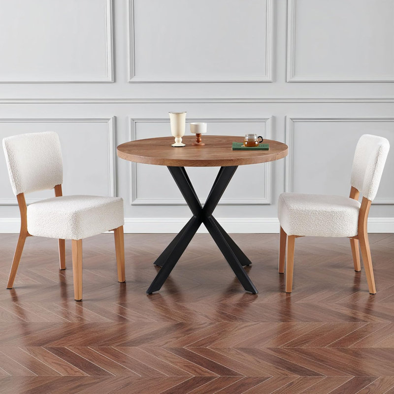 Danette 3 - Piece Dining Set, White, 3 Pieces: Table, 2 Chairs
