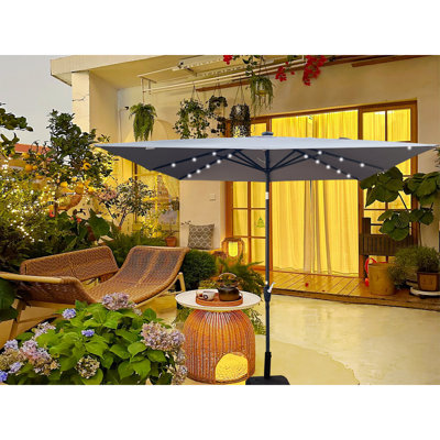 Abat-jour de jardin solaire solaire en acier 2,5 x 2,5 m