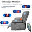 Ensemble de canapé inclinable, 2 fauteuils manuels en cuir pour le salon, fonction de massage et de chaleur, sièges de salon de style théâtre avec poches latérales, porte-gobelets-2096723256