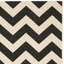 Tapis intérieur / extérieur en coton noir / beige Arneshia-20794136