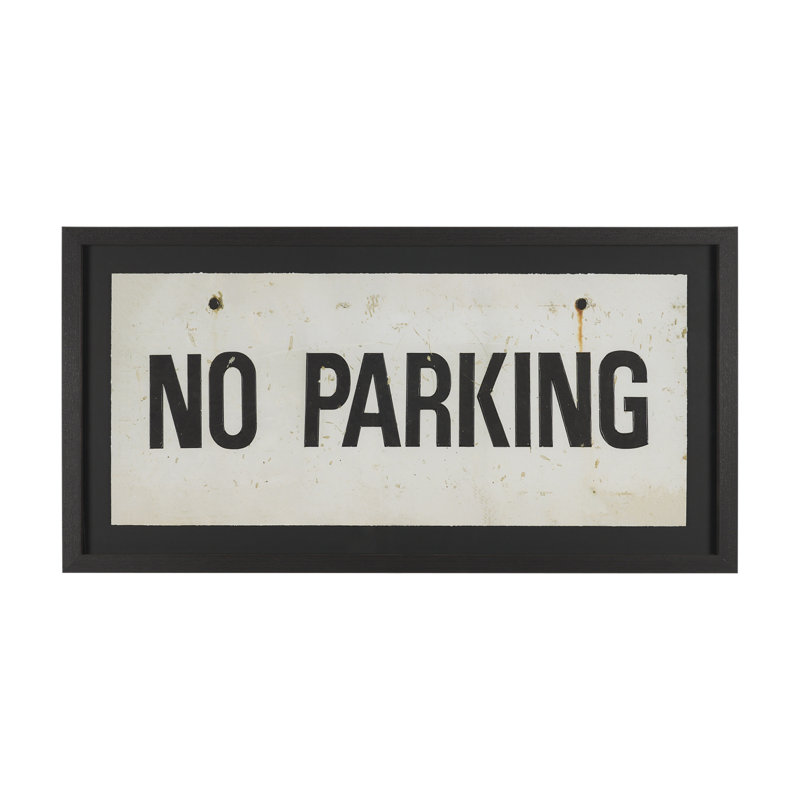 No Stationnement LG By Studio, 63.0L x 1.6W x 33.0H, Noir