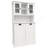 Two-Compartment Tilt-Out Dirty Laundry Basket Tall Bathroom Cabinet
