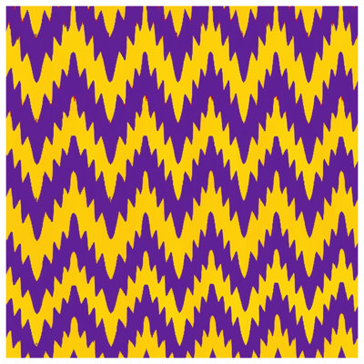 Couvertures mauves à chevrons jaunes