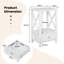 40cm W Manufactured Wood Bedside Table