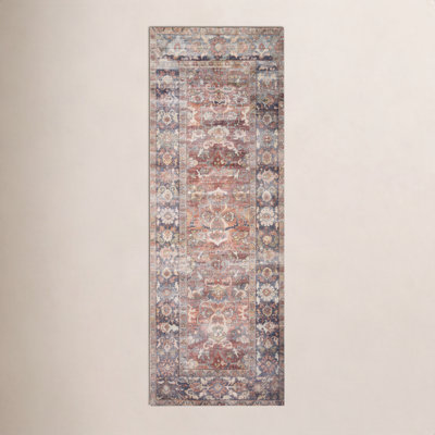 Portman Spice Orange Blue Oriental Rug