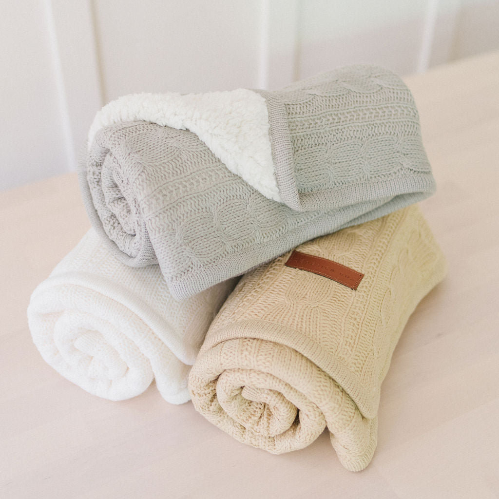 Acrylic Stroller Blanket, Gray