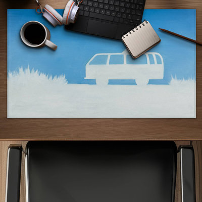 Relax camping car - 14.00"x24.25" Desk mat