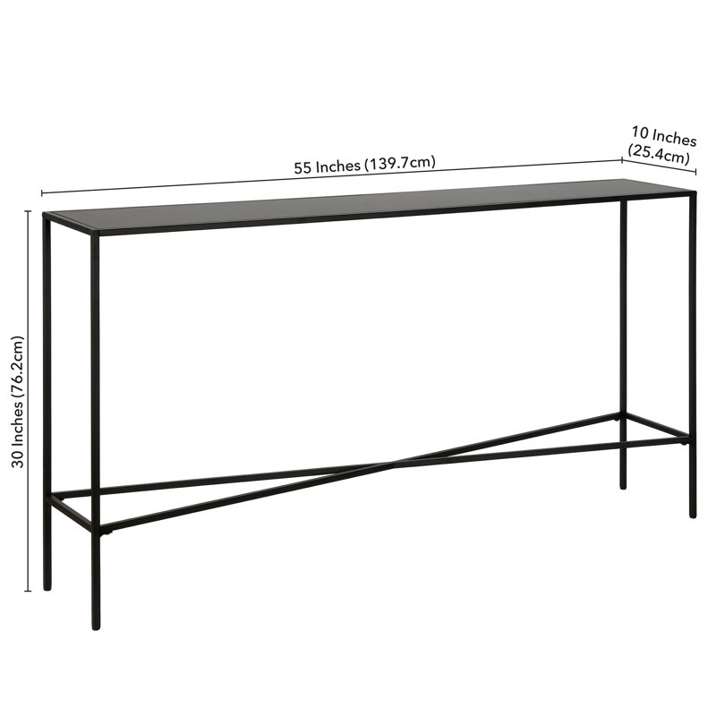 Henley Console Table, 30" H x 55" W x 10" D