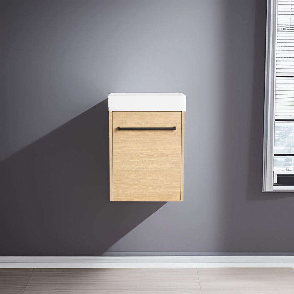 Ebern Designs Modern Floating Wall Mounted Bathroom Cabinet With ...