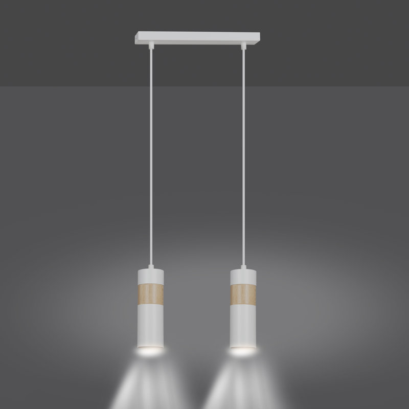 Cognato 2 - Light Cylinder Pendant, White