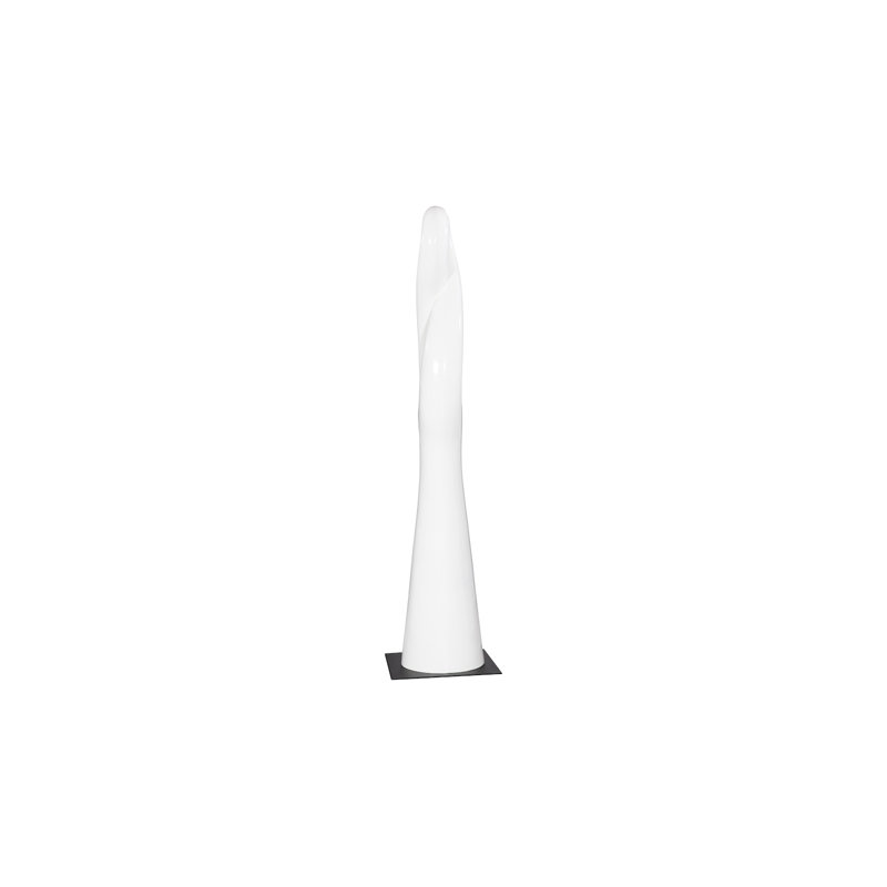 Gel Coat Twisted Sculpture, White