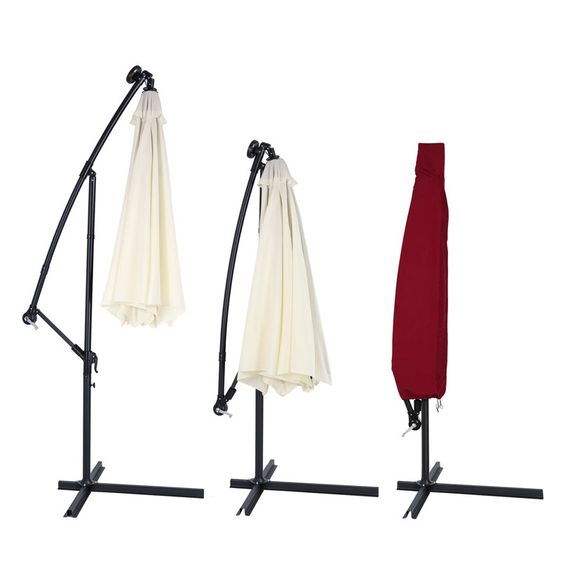 Outdoor Patio Umbrella Cover, 300cm H x 45cm W x 45cm D, Red