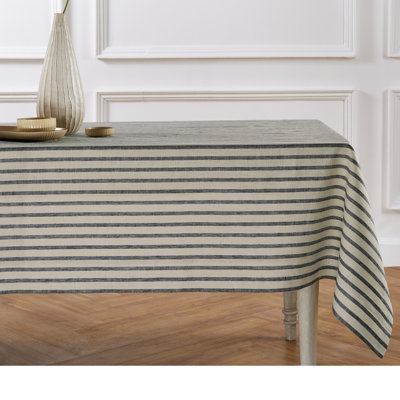 Madison Stripe - 100% Pure Linen Tablecloth