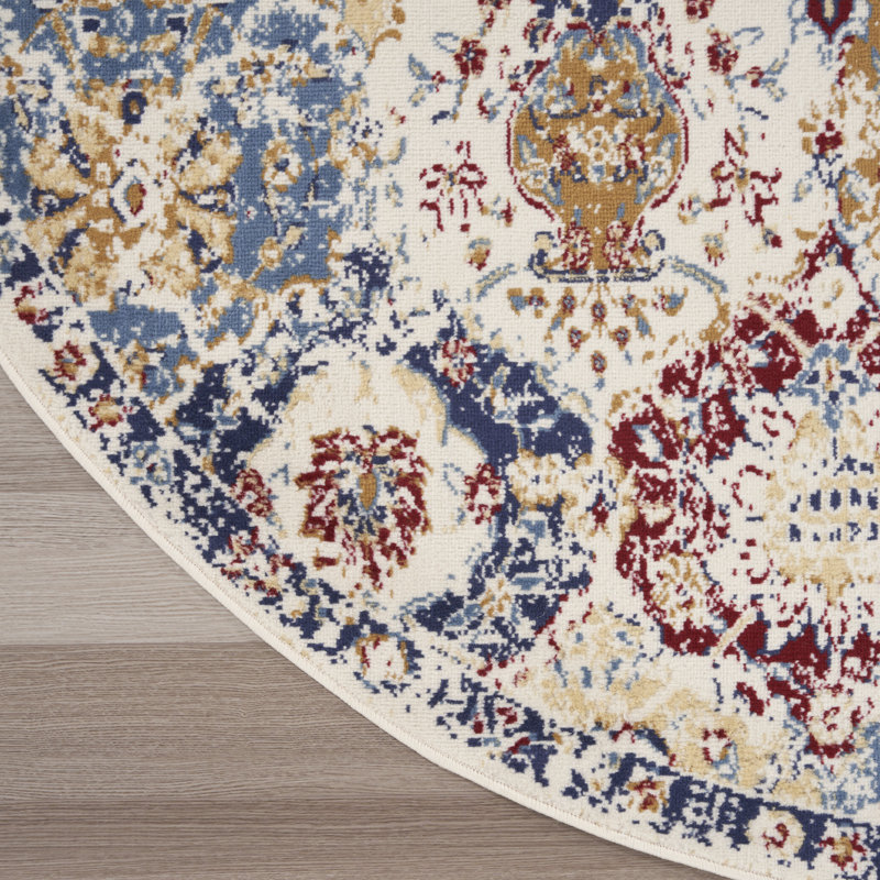 Martese Oriental Indoor Rug, Round 4'