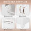 Armoire de salle de bain 27,8 po, seulement armoire, blanc-1303869637