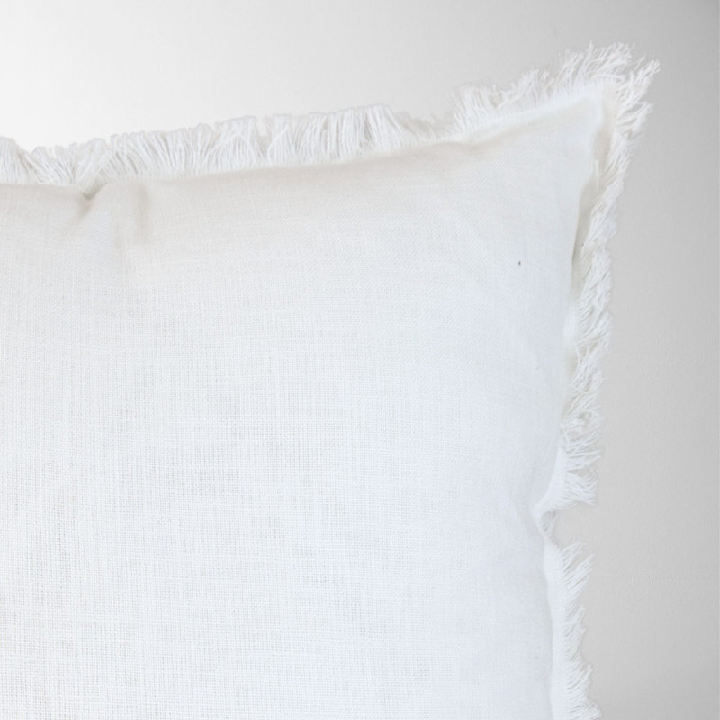 Cotton Pillow Cover, White