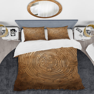 Microfiber / Polyester Standard Geometric Duvet Cover