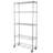 36'' W Steel Adjustable Height Shelving Unit with Wheels-1177426331