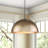 1 - Light Single Dome Pendant Light