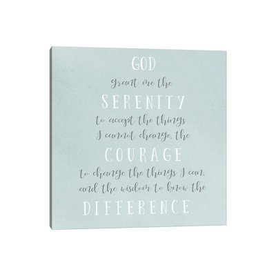 " Serenity Prayer "