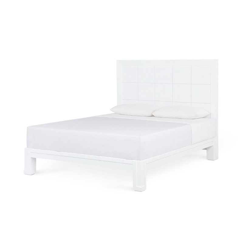 Patricia Solid Wood Bed, Queen, Vanilla