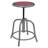 Adjustable Height Ergonomic Lab Stool with Footring and Wheels-25880921-25879468