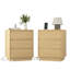 Tables de bout à chargement avec rangement, tables de chevet modernes en bois pour la maison