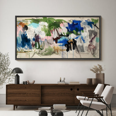 "Bold Abstract Expression", reproduction d'art sur toile encadrée, décor artistique contemporain