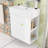 Maurice Modern Floating Bathroom Vanity with Ceramic Sink, Wave-Patterned Door and Storage Shelves-1953853999