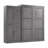 Arlex 101W Queen Wall Bed with 36W Storage Unit with Doors-88513611