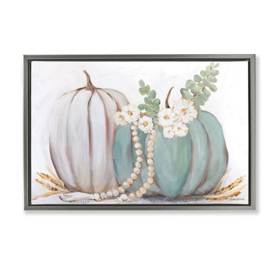 «Country Fall Pumpkins», toile flottante encadrée par Mackenzie Kissell