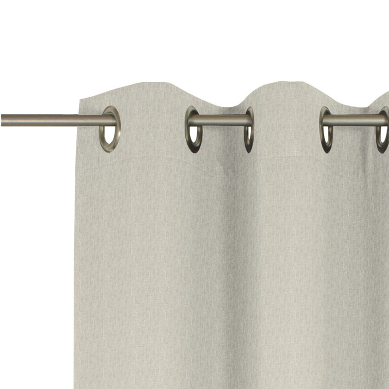 Pearce Semi Sheer Curtain Single Panel, 145cm Width x 132cm Drop, Cream