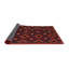 Tapis de zone rouge/noir contemporaine Strängnäs-1498005903