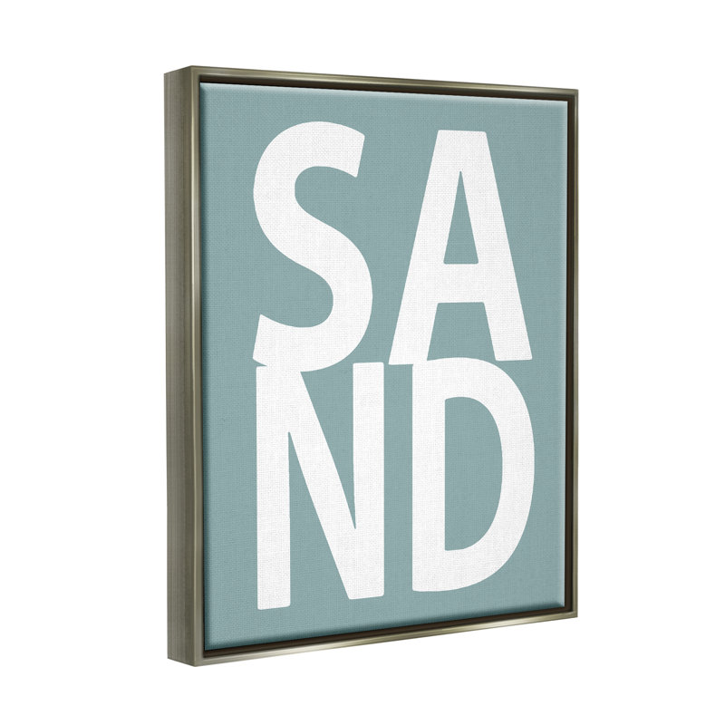 «Sand Expression» par Jamie Macdowell, H 21 po x l 17 po x P 1,7 po, Cadre flottant gris lustré