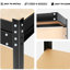Établi 63 po avec outils et tiroirs - capacité de 300 lb, imperméable, rouille - pour le garage, la maison, l'atelier, le bureau de prévention de la rouille, la maison