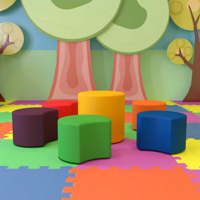 Ensemble de fleurs flexibles à assise souple pour salles de classe (H 12 po et H 18 po)