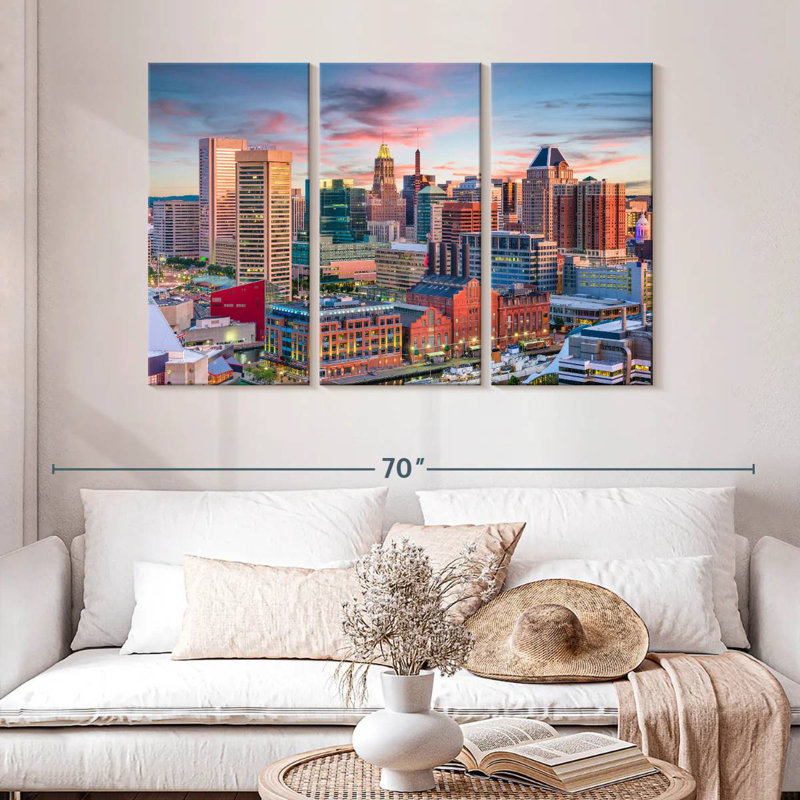 Sireci Baltimore Sunset, 32" H x 50" W