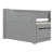 Gray Solid Wood Daybed with Roll-Out Trundle and Two Storage Drawers