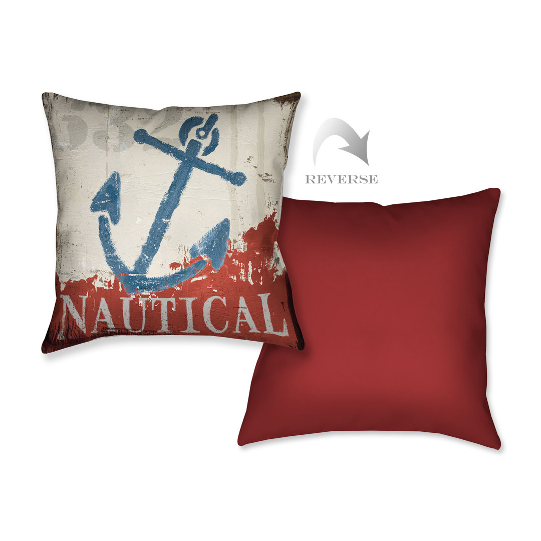 Nautical IV Throw Pillow Laural Home