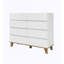 Commode blanche 8 tiroirs, commode haute minimaliste pour le salon de la chambre à coucher