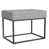 Theodore Ottoman Gray Polyester selected