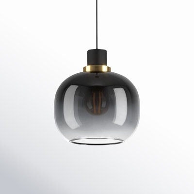 Chittering Single Light Glass Dimmable Pendant