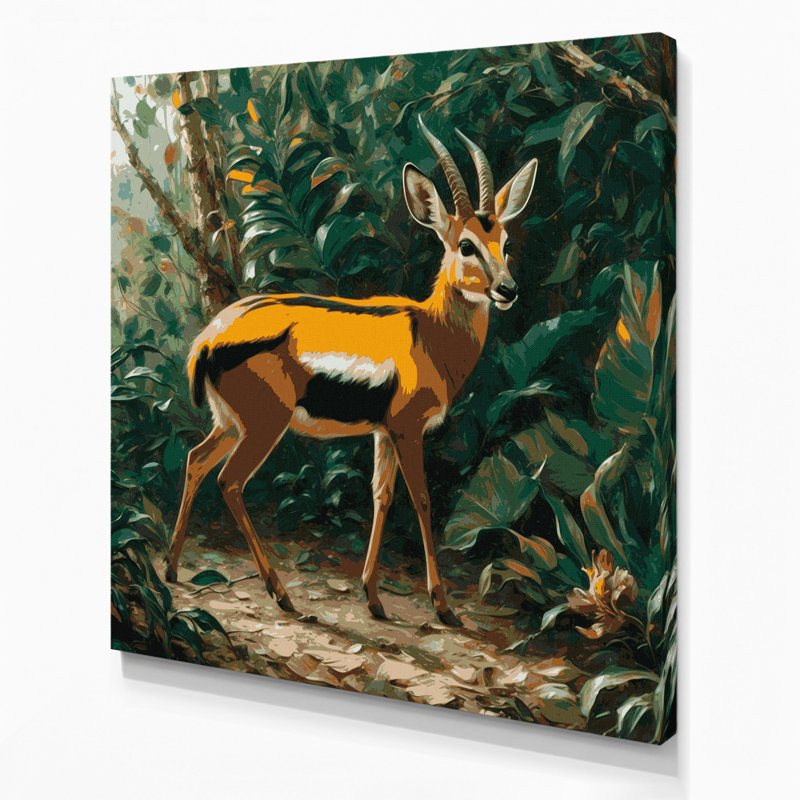 Art mural sur toile vert, H 16 po x l 16 po