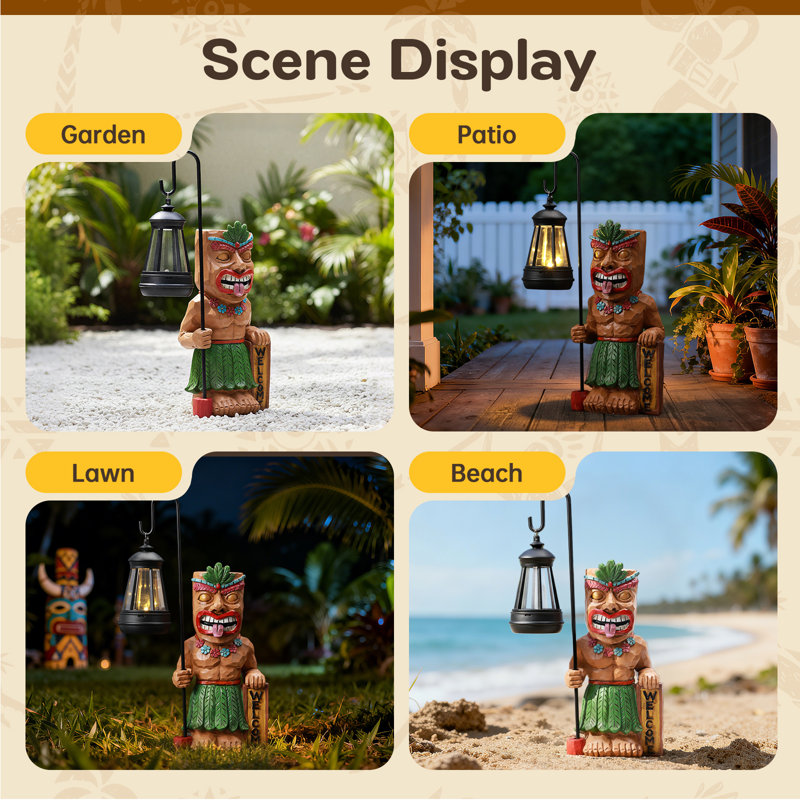 Statues d'extérieur Solar Tiki