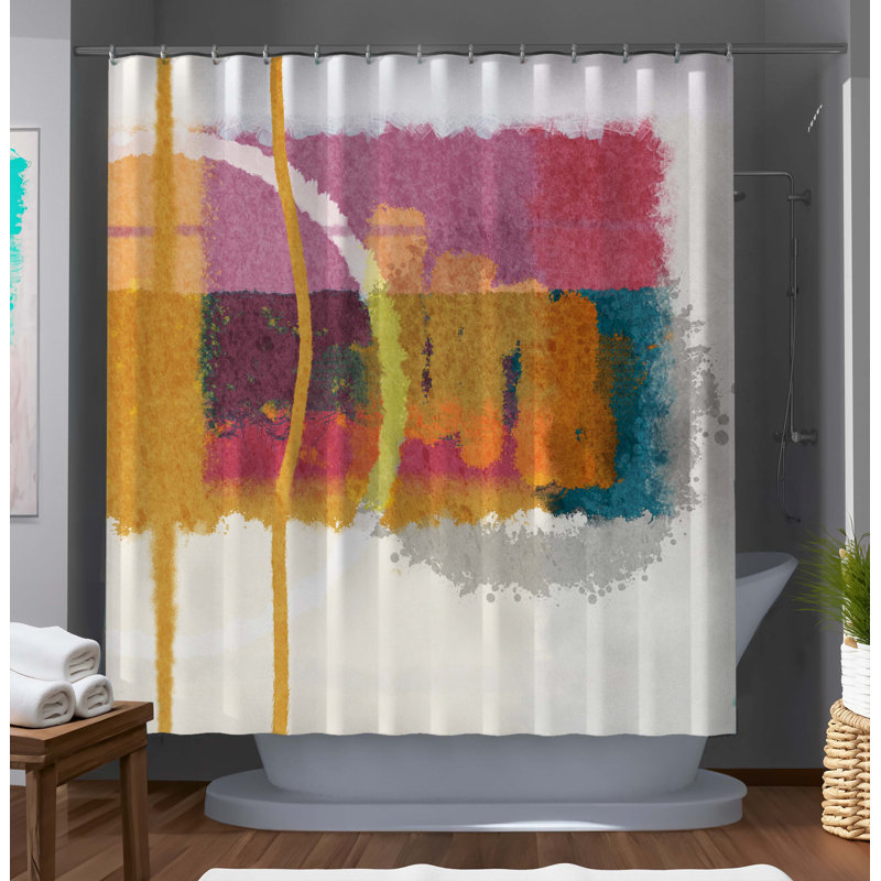 Rideau de douche abstrait Leila